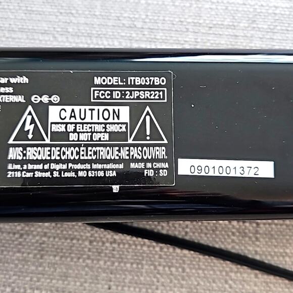 iLive ITB195BO Soundbar Bluetooth Speaker No Box or Remote 29"L x 2.5" x 2.5" - Picture 7 of 7